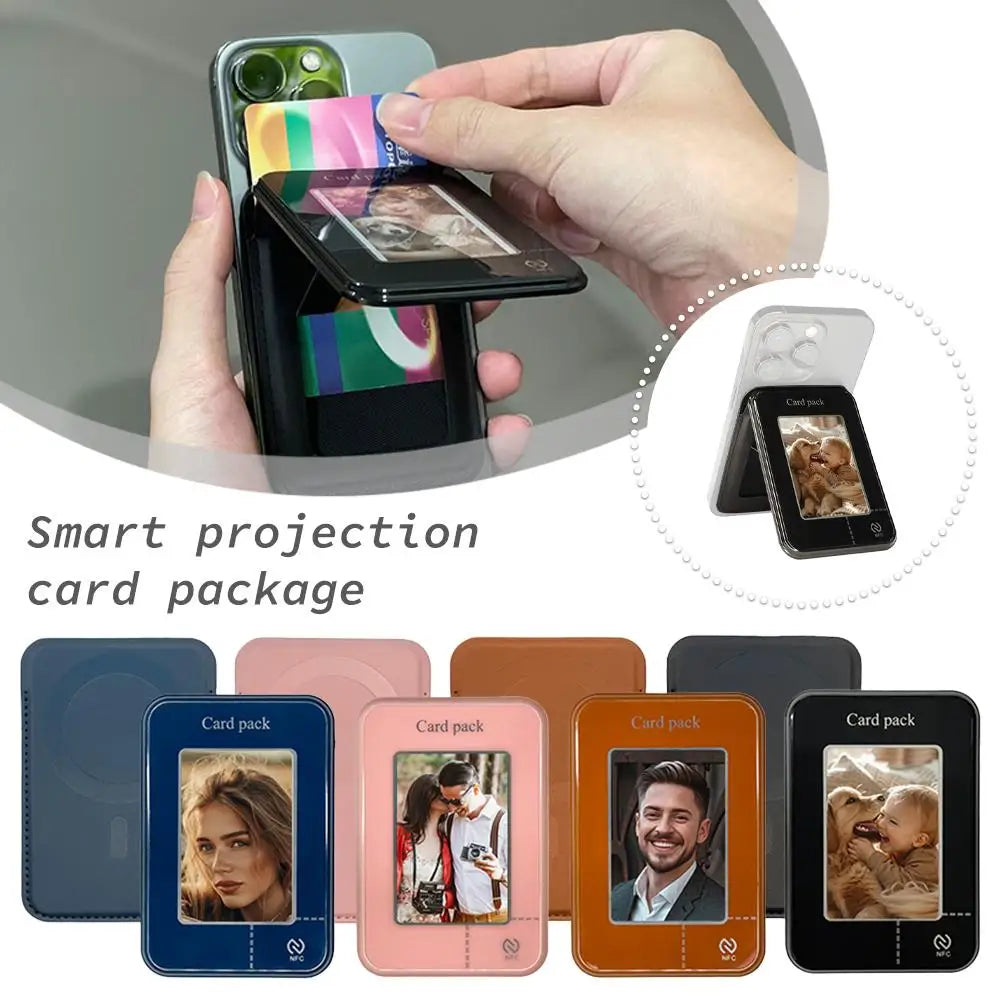 New Four-Colour DIY E-Ink Screen NFC Function Phone Case Mmagnetic Screen Card Case Holder For Iphone 13/14/15