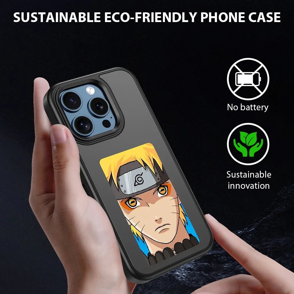 NFC Function Phone Case DIY Electronic Ink Case For iPhone 15 14 pro 3.7inch Screen Display Box Wireless